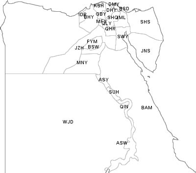 egypt zip codes list.